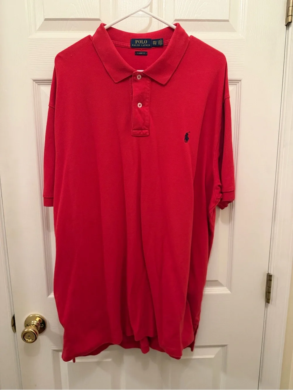 Ralph Lauren Red Polo Shirt with Embroidered Pony